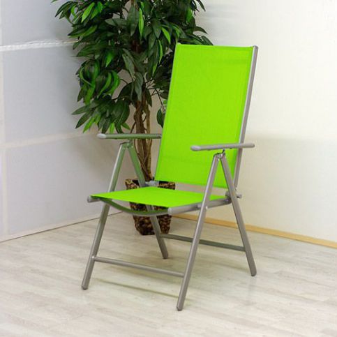 OEM D01505 Hliníková skládací židle Gardenay - zelená - T-zboží.cz