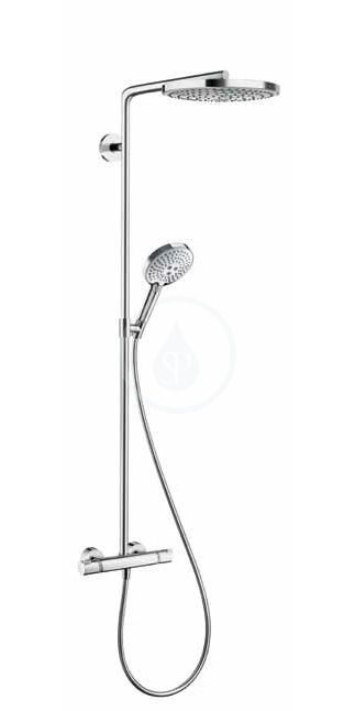 Sprchový systém Hansgrohe Raindance Select S na stěnu s termostatickou baterií bílá/chrom 27129400 - Siko - koupelny - kuchyně