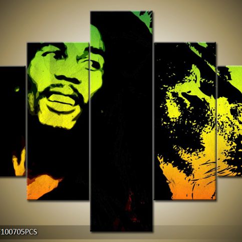 Vícedílný obraz Bob Marley 100x70 cm - LEDobrazy.cz