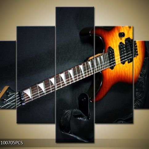 Vícedílný obraz Elektrická kytara 100x70 cm - LEDobrazy.cz