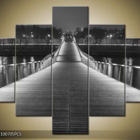 Vícedílný obraz Most do nostalgie 100x70 cm - LEDobrazy.cz