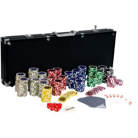 OEM M02644 Pokerový set, 500 žetonů Ultimate black - T-zboží.cz