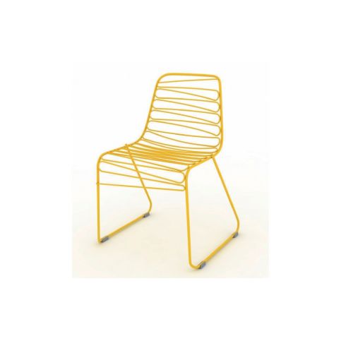 Žlutá stohovatelná židle Magis Flux - Bonami.cz
