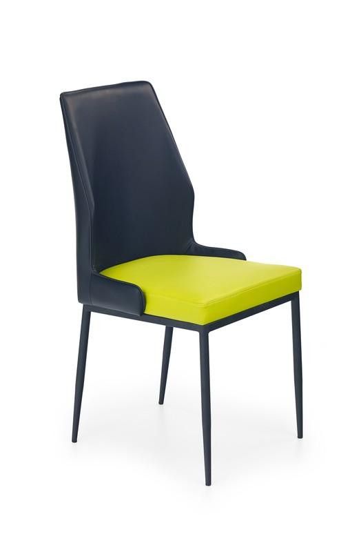 Jídelní židle K199, černo-zelená - FORLIVING