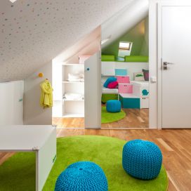 Dětský pokoj v podkroví Little design