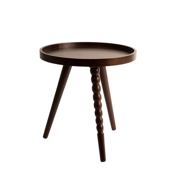 Konferenční stolek v ořechovém dekoru Dutchbone, ⌀ 40 cm - Bonami.cz