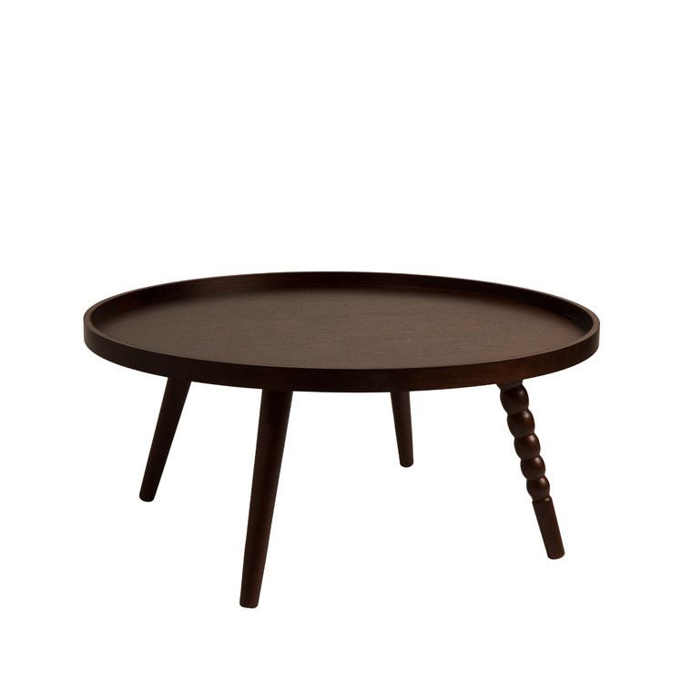 Konferenční stolek v ořechovém dekoru Dutchbone, ⌀ 78 cm - Bonami.cz