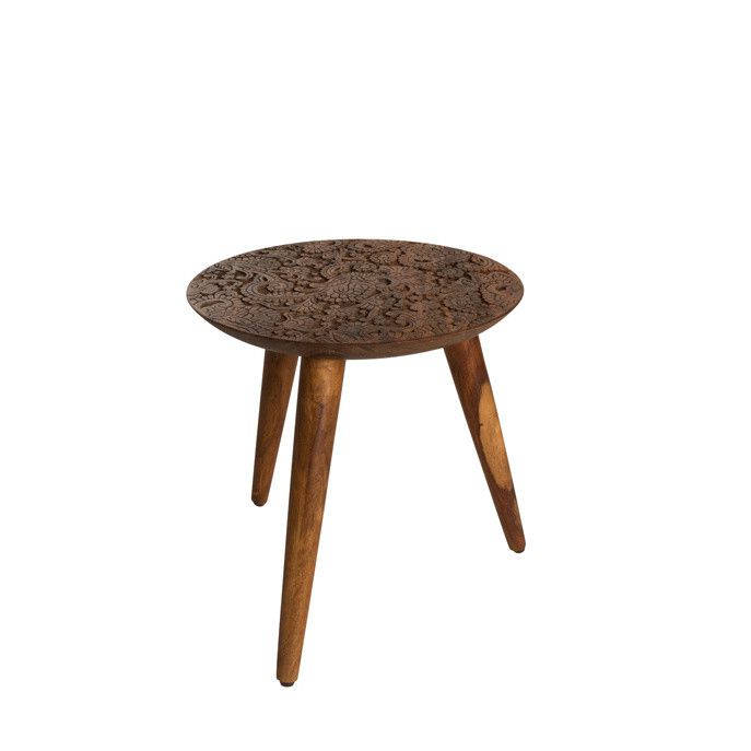 Odkládací stolek ze dřeva palisandru sheesham Dutchbone, ⌀ 35 cm - Bonami.cz
