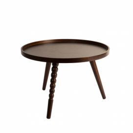 Konferenční stolek v ořechovém dekoru Dutchbone, ⌀ 58,5 cm Bonami.cz