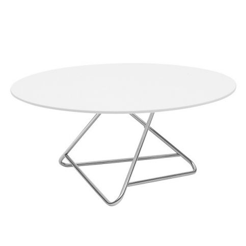 Stůl s bílou deskou Softline Tribeca, Ø 90 cm - Bonami.cz