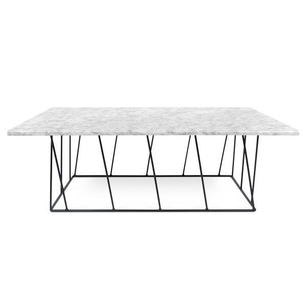 Bílý mramorový konferenční stolek TEMAHOME Helix 120 x 76 cm - Bonami.cz