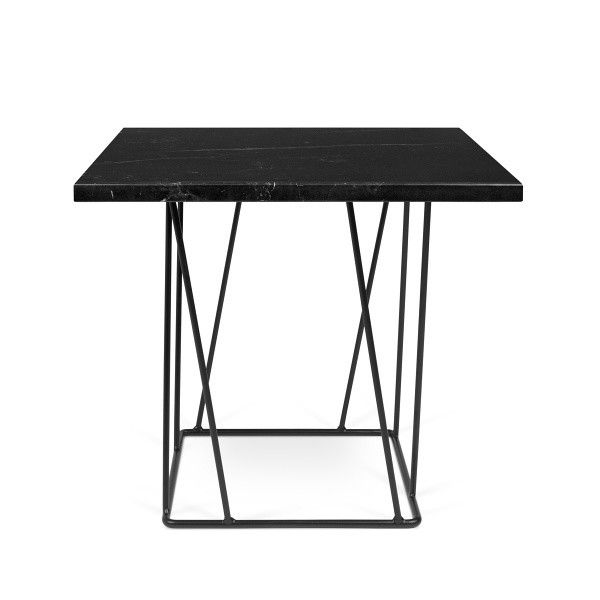 Černý mramorový odkládací stolek TEMAHOME Helix 50 x 50 cm - Bonami.cz