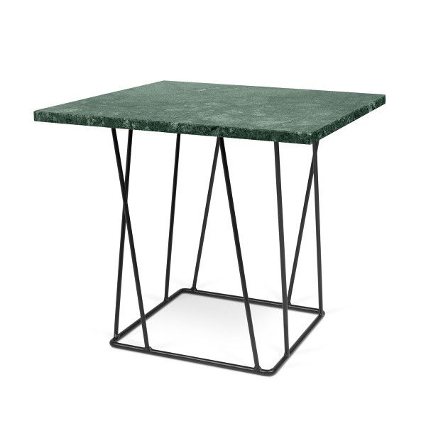 Zelený mramorový odkládací stolek TEMAHOME Helix 50 x 50 cm - Designovynabytek.cz
