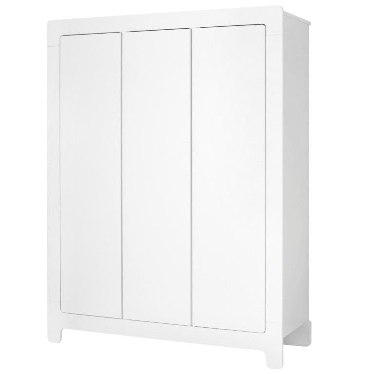 Bílá šatní skříň Pinio Moon, 185 x 142 cm - Bonami.cz