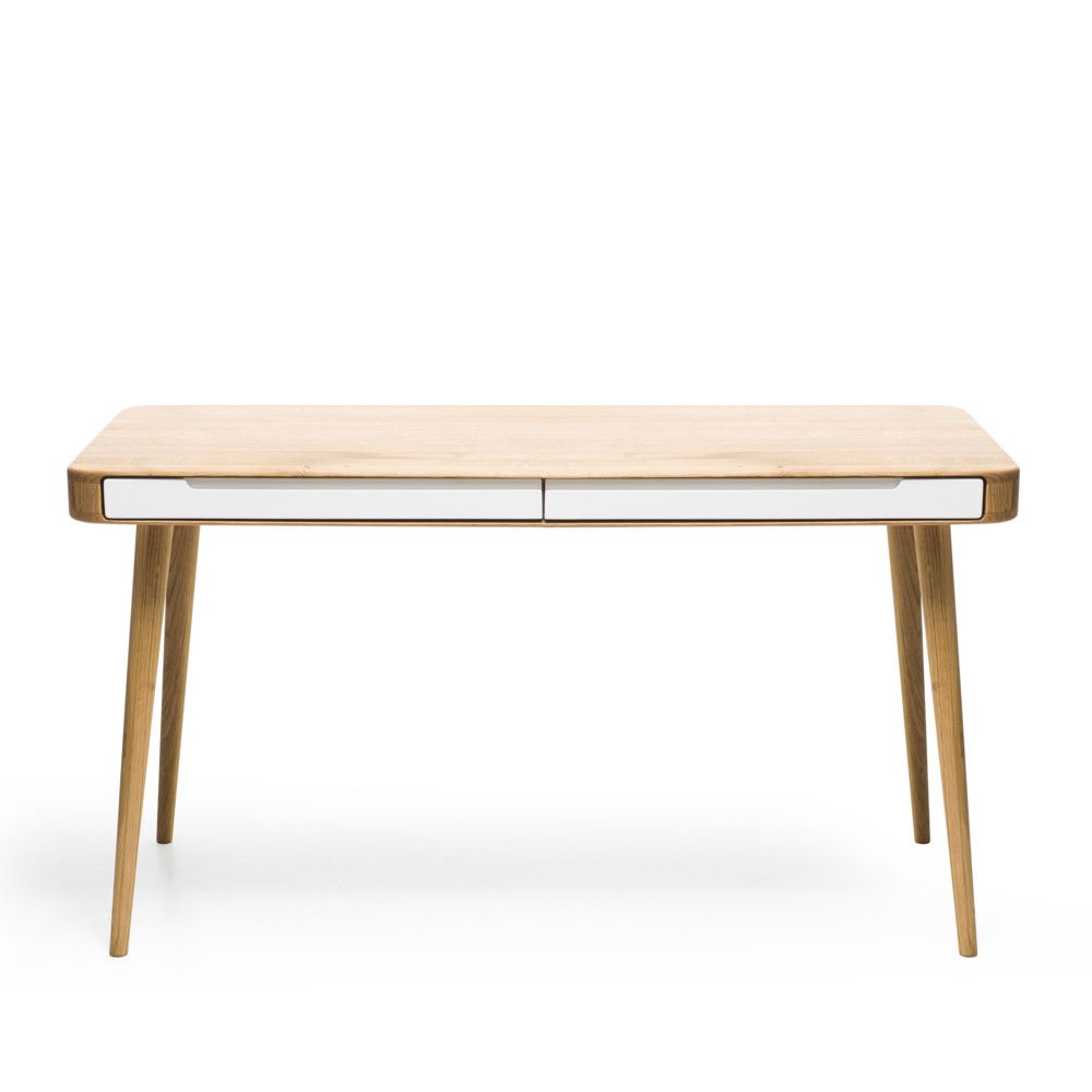 Pracovní stůl z dubového dřeva Gazzda Ena, 140 x 60 cm - Bonami.cz