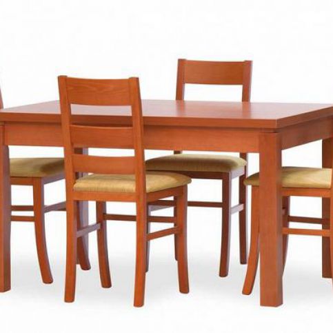 ITTC Stima Jídelní sestava - stůl MONZA 36 mm a 4x židle LORI Stima.MONZA_36 mm+4xLORI ( třešeň,BARB - Pěkný-nábytek.cz