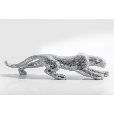 Dekorativní figurka Mosaik Panther Deluxe Silver - KARE