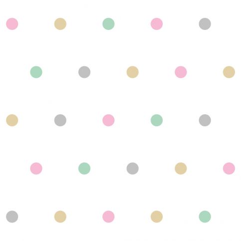 Tapety Dots White/Pelmel 5 cm - Homedesign-shop.com