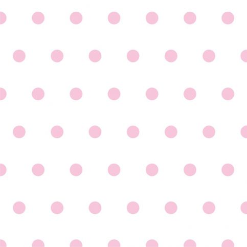 Tapety Dots White/Pink 5 cm - Homedesign-shop.com