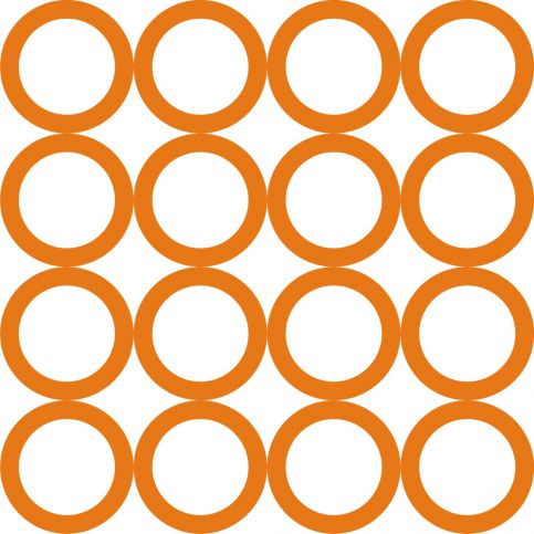 Tapety Rings circles Orange - Homedesign-shop.com