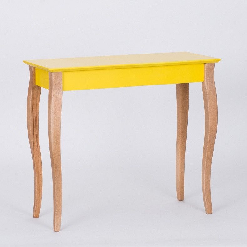 Žlutý odkládací stolek Ragaba Console, délka 85 cm - Bonami.cz