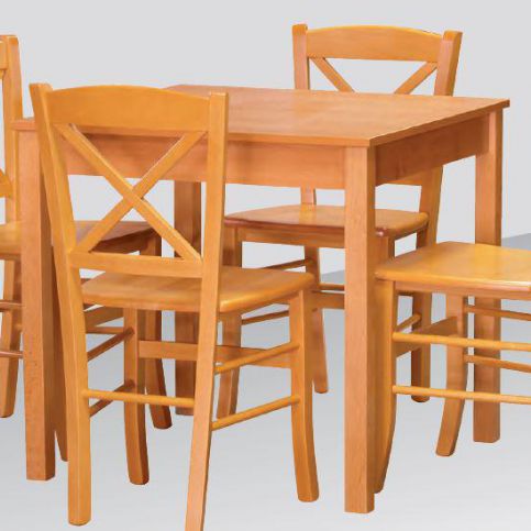 ITTC Stima Jídelní sestava stůl FAMILY + 4x židle CROSS Stima.FAMILY80+4CROSS - Pěkný-nábytek.cz