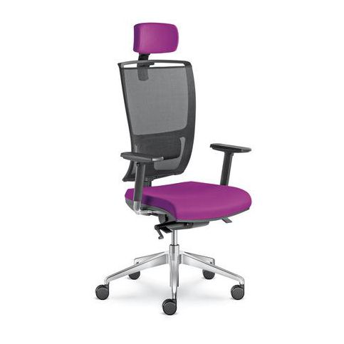 LD seating Kancelářská židle LYRA NET 201-AT s opěrkou hlavy  LD.201-AT - Pěkný-nábytek.cz