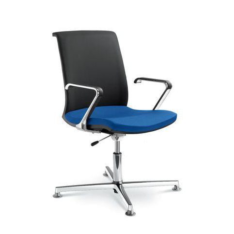 LD seating Konferenční židle LYRA NET 204-F34-N6 s černými plasty a kluzáky LD.204-F34-N6 - Pěkný-nábytek.cz