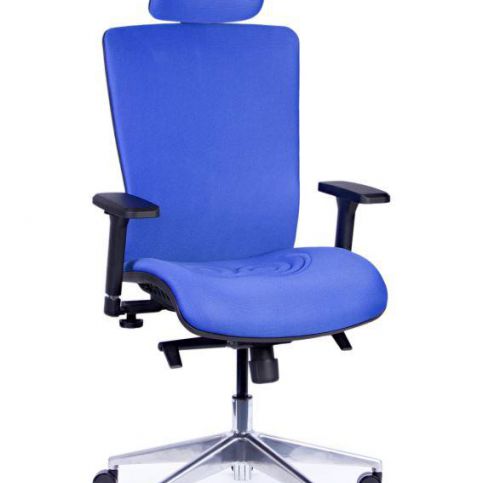 Rauman s.r.o. - EKOSTYREN s.r.o. Kancelářská židle CLAUDE modrá RAU.1503049 - Pěkný-nábytek.cz