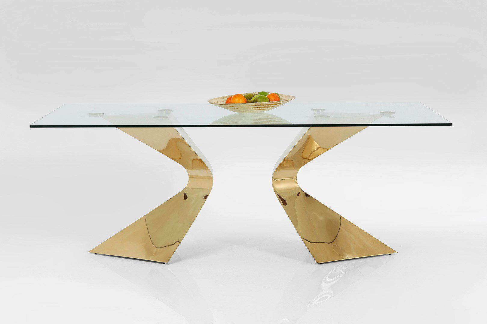 Stůl Gloria 200×100 cm, zlatý - Bonami.cz