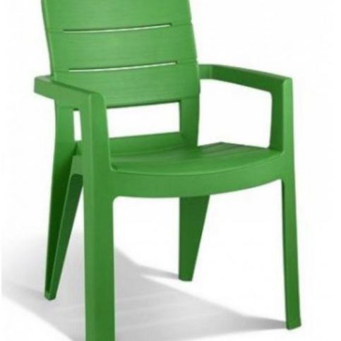 RojaPlast Plastová zahradní židle IBIZA -  zelená ROPL.206972 - Pěkný-nábytek.cz