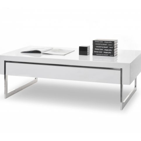 design4life Konferenční stolek Fancy bílý - lak - Design4life