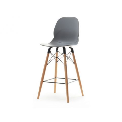design4life Barová židle SWEN Šedá - Design4life