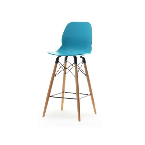 design4life Barová židle SWEN Tyrkysová - Design4life