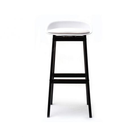 design4life Barová židle LOMELO - LIRO Bílá/černý buk - Design4life