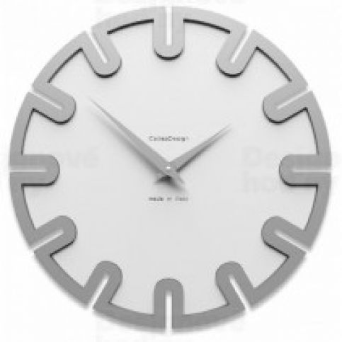 CalleaDesign 10-017 Roland bílá-1 - ral9003 35cm nástěnné hodiny - VIP interiér