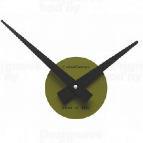 CalleaDesign 10-311 Botticelli piccolo zelená oliva-54 32cm nalepovací hodiny - VIP interiér