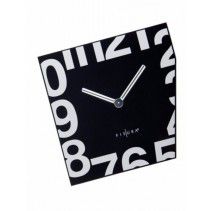 Fisura nástěnné hodiny Esquina Black 21cm - FORLIVING