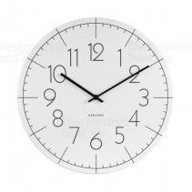 Karlsson Klasické nástěnné hodiny - Karlsson Blade Numbers White, OE 40 cm - GLIX DECO s.r.o.