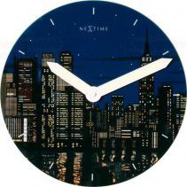 Designové nástěnné luminescenční hodiny 8819 Nextime New York 30cm - alza.cz