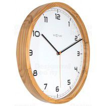 Designové nástěnné hodiny 3154 Nextime Company Wood 35cm - FORLIVING