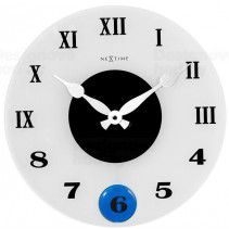 Designové nástěnné kyvadlové hodiny 8635 Nextime Milano Color 35cm - FORLIVING