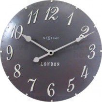 Designové nástěnné hodiny 3084gs Nextime v aglickém retro stylu 35cm - FORLIVING