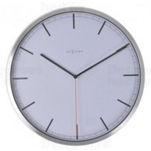 NeXtime 3071wi Company White Stripe 35cm nástěnné hodiny - VIP interiér