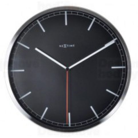 NeXtime 3071zw Company Black Stripe 35cm nástěnné hodiny - VIP interiér