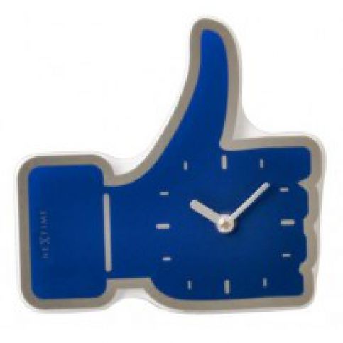 NeXtime 5185bl mini Facebook Like 21cm nástěnné hodiny - VIP interiér