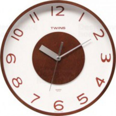 Twins 5144 wenge 30cm nástěnné hodiny - VIP interiér