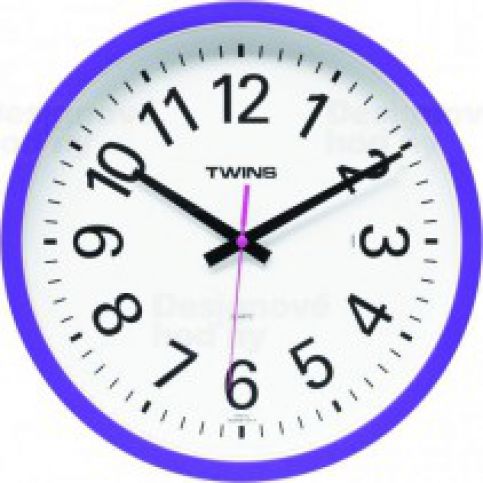 Twins 10510 blue 30cm nástěnné hodiny - VIP interiér