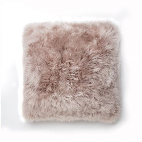 Světle hnědý polštář z ovčí kožešiny Royal Dream Sheepskin, 30 x 30 cm - Bonami.cz
