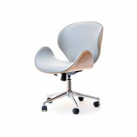 Design4life: design4life Kancelářská židle VENOA Přírodní buk/šedá